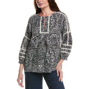 Tyler Böe Womens Reese Linen Top, Black